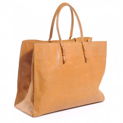 Balenciaga Veau Leather Papier A4 Tote Curry 3 of 6