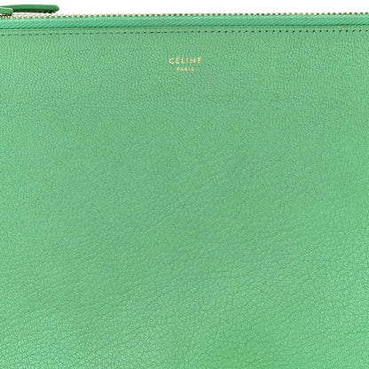 Celine Lambskin Small Trio Crossbody Bag Green 9 of 11