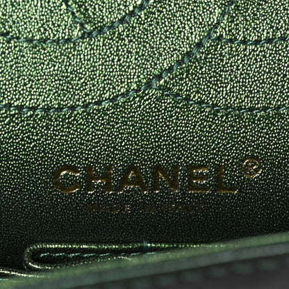 Chanel Metallic Aged Calfskin Quilted 2.55 Reissue 225 Green 5 of 7