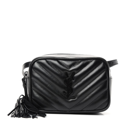 Saint Laurent Calfskin Matelasse Monogram Lou Belt Bag Black 1 of 10