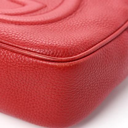 Gucci Pebbled Calfskin Small Soho Disco Bag Tabasco Red 9 of 16