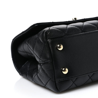 Chanel Caviar Quilted Mini Coco Handle Flap Black 9 of 11