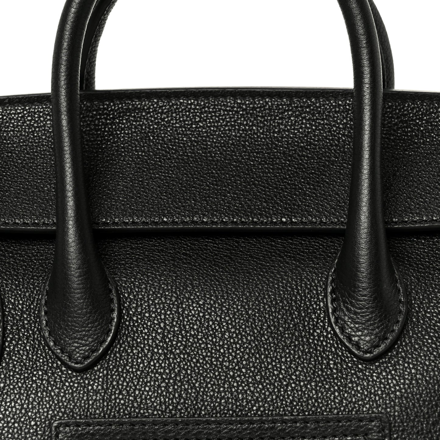 Grained Calfskin Little New Luggage Black