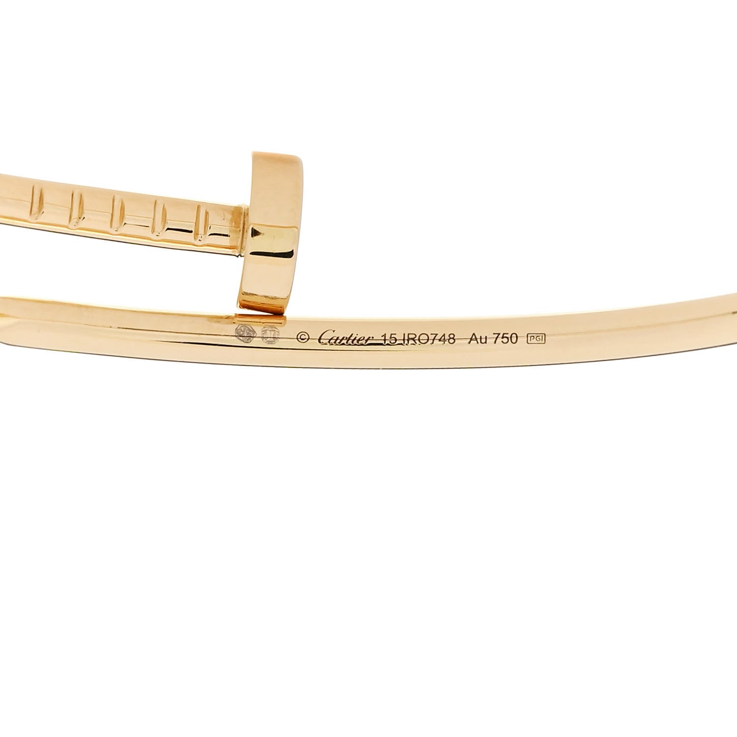 Cartier 18K Yellow Gold Small Juste Un Clou Bracelet 15 3 of 3