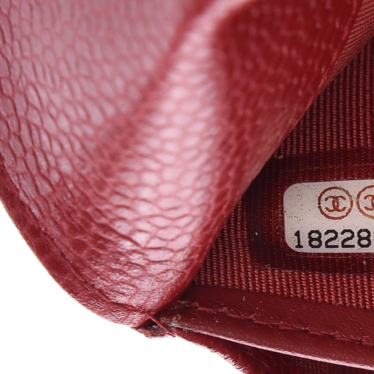 Caviar Quilted Large Gusset Flap Wallet Red