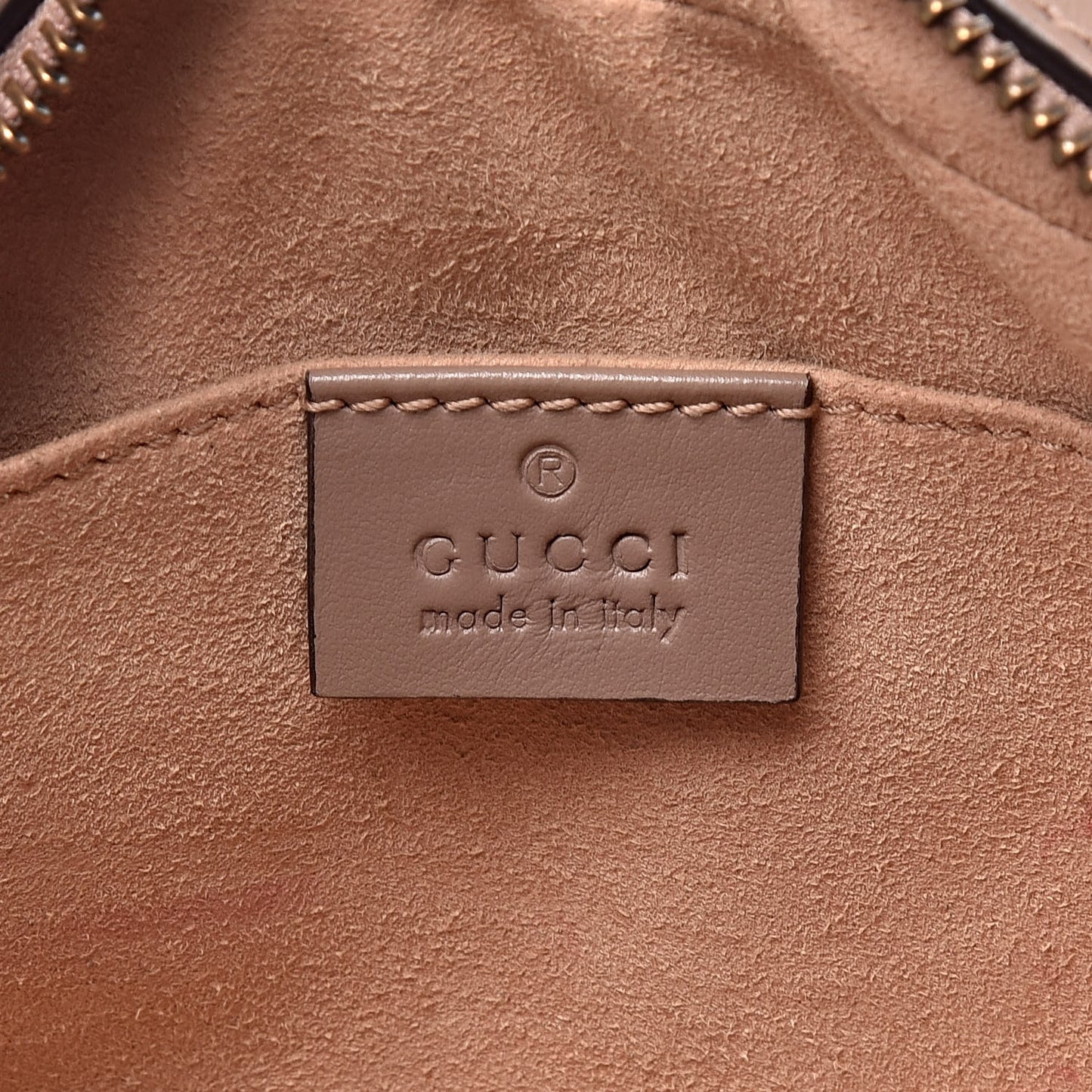 Calfskin Matelasse Mini GG Marmont Chain Shoulder Bag Nude