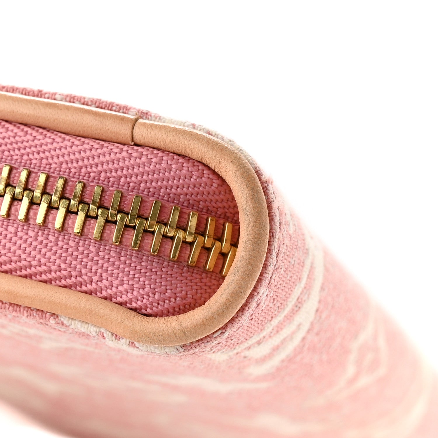 Louis Vuitton Denim Monogram Jacquard Zippy Wallet Pink 8 of 10