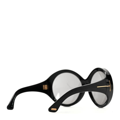 Tom Ford Ali Oversized Round Sunglasses Black 4 of 8