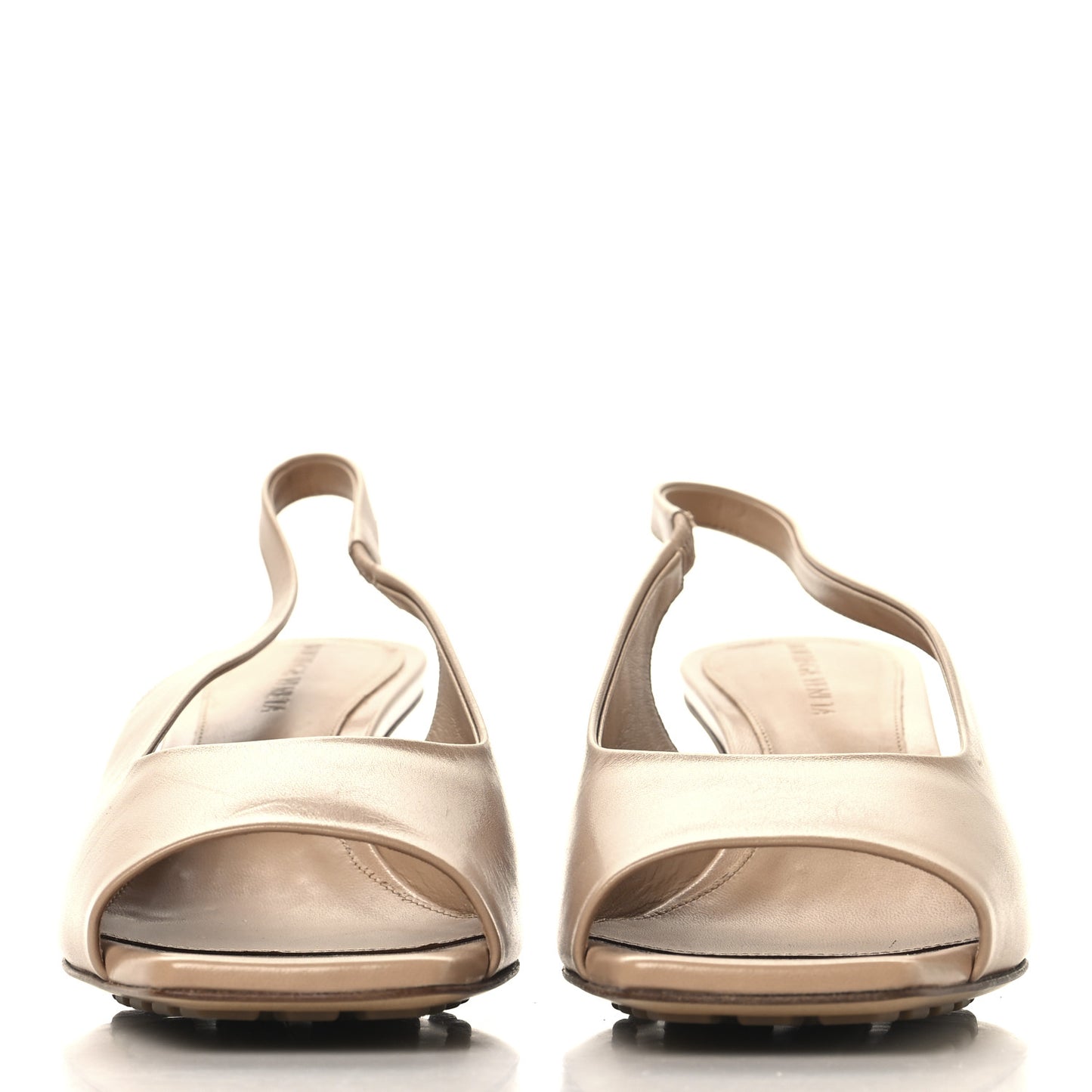 Nappa Slingback Knot Sandals 38 Cipria