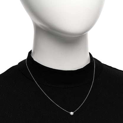 Tiffany Platinum Diamond .37ct Elsa Peretti Diamonds by the Yard Pendant Necklace 2 of 4