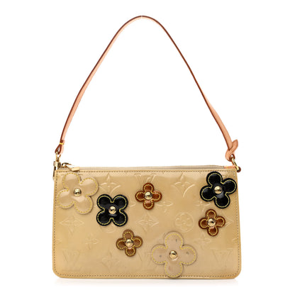 Louis Vuitton Vernis Lexington Fleurs Pochette Beige 1 of 13