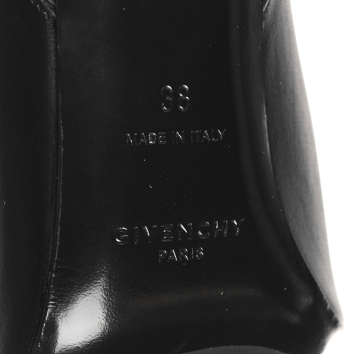 Grained Calfskin G Cube Knee High Boots 38 Black