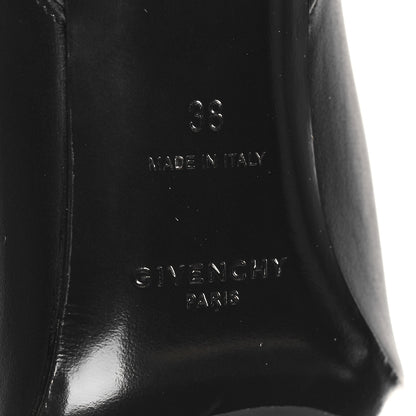 Givenchy Grained Calfskin G Cube Knee High Boots 38 Black 7 of 9