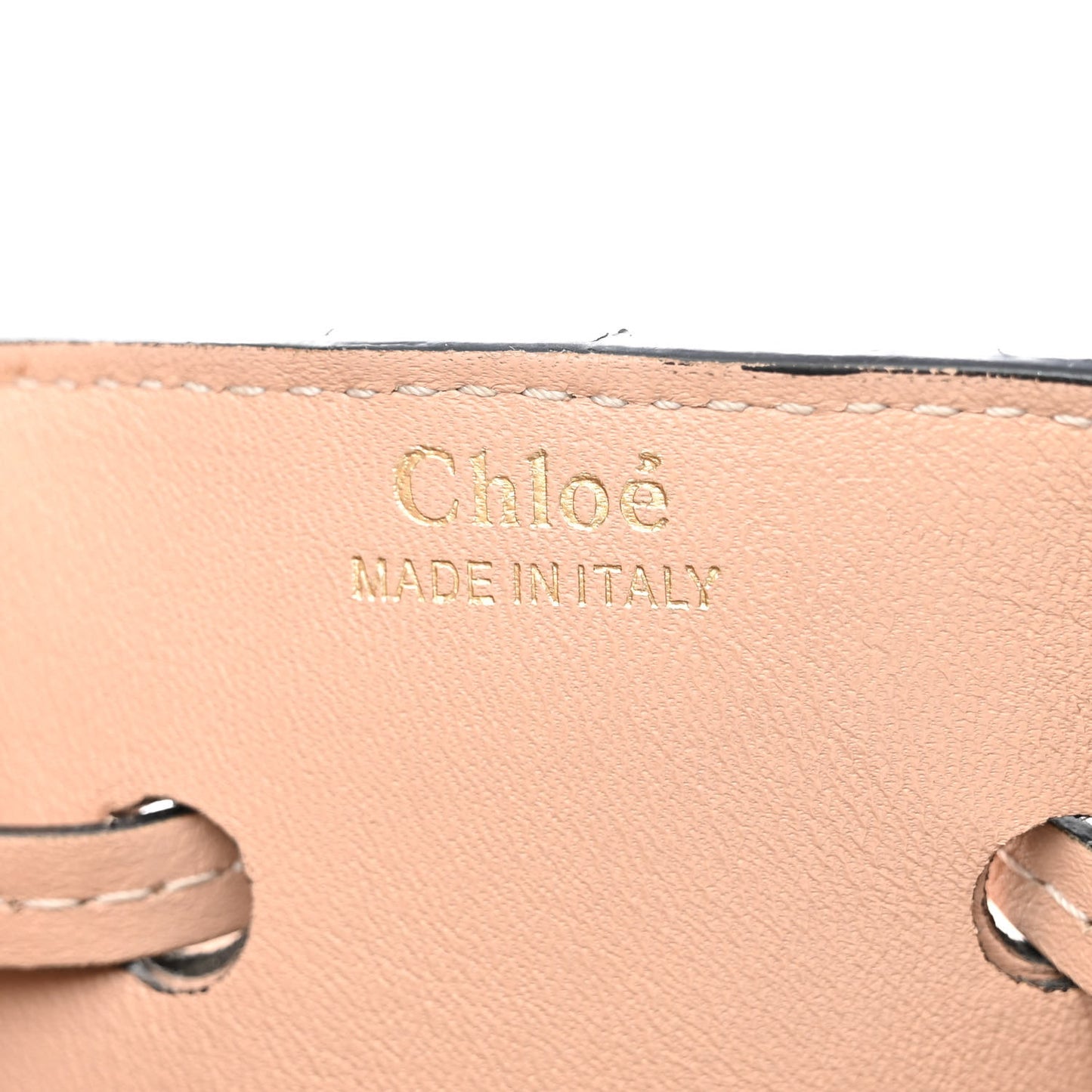 Calfskin Gala Small Bucket Bag Blush Nude