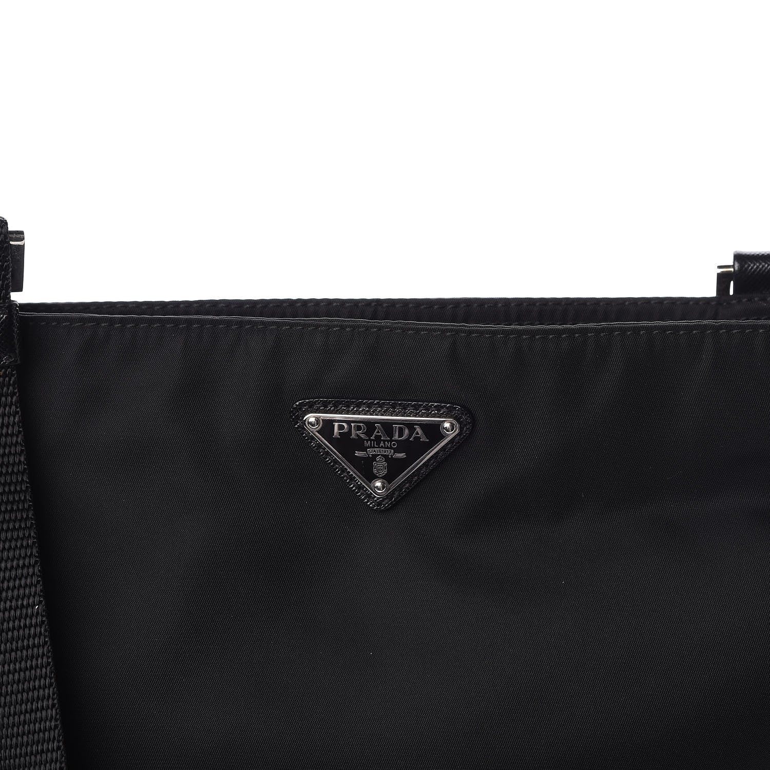 Prada Nylon Flat Messenger Bag Black 9 of 9