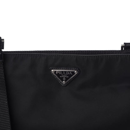 Prada Nylon Flat Messenger Bag Black 9 of 9