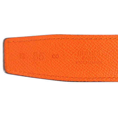 Hermes Swift Epsom 32mm H Belt 85 Capucine Orange 4 of 9