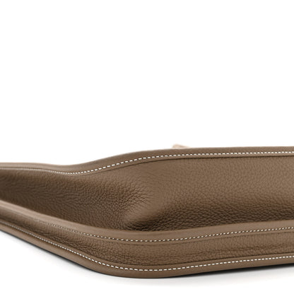 Hermes Taurillon Clemence Evelyne III PM Etoupe 9 of 12
