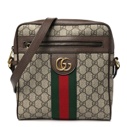 Gucci GG Supreme Monogram Web Small Ophidia Messenger Bag Brown 1 of 10