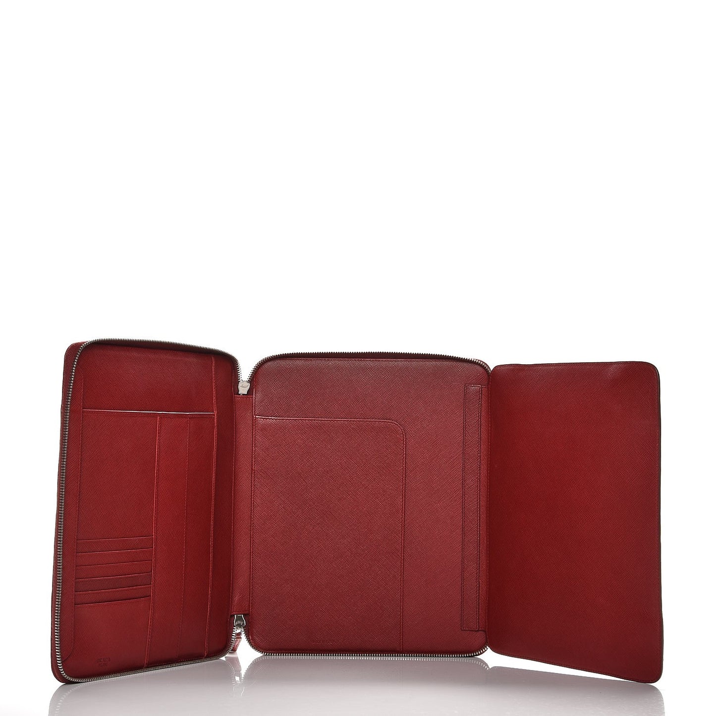 Saffiano Ipad Organizer Case Red