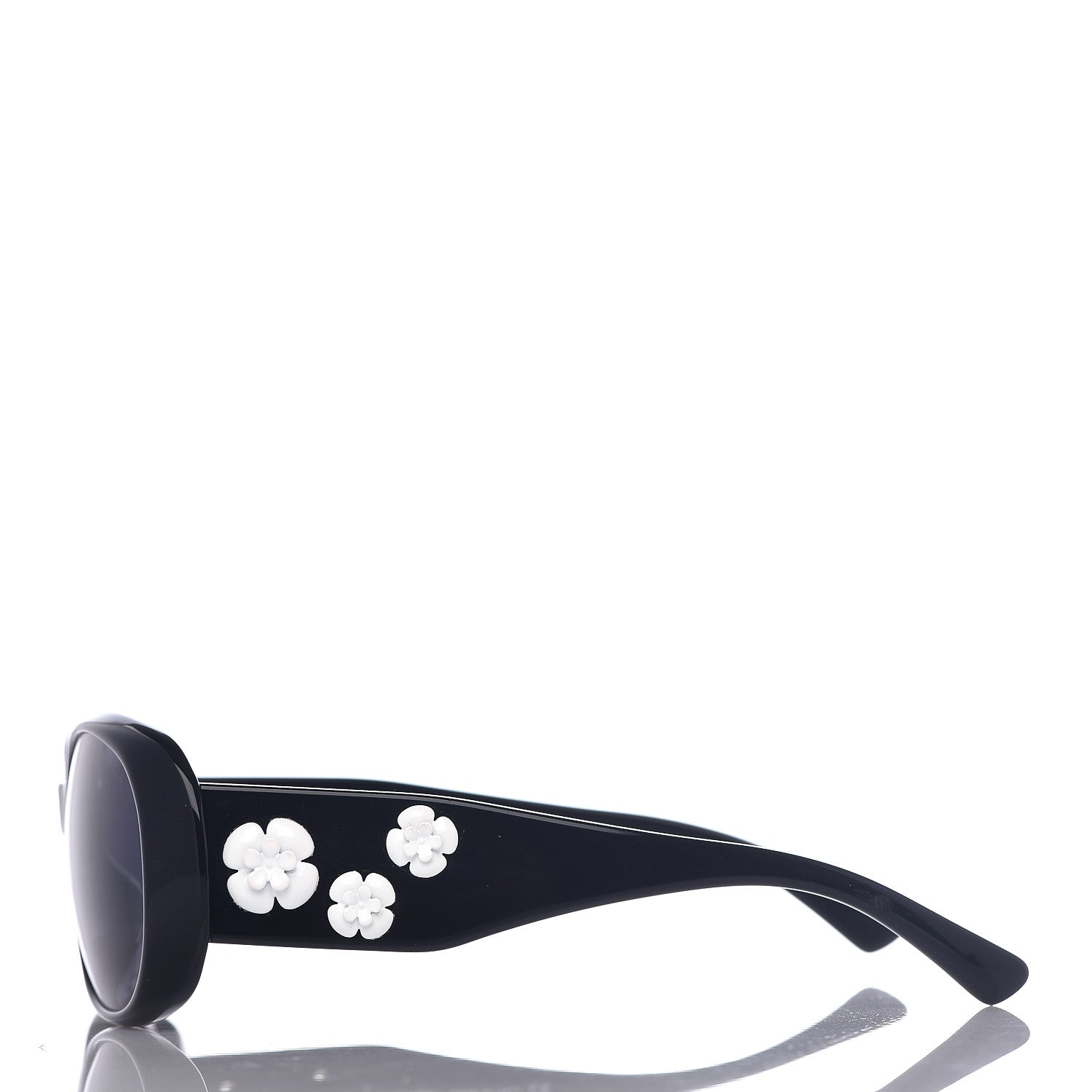 Chanel Camellia CC Sunglasses 5113 Black 3 of 7