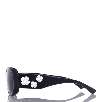Chanel Camellia CC Sunglasses 5113 Black 3 of 7