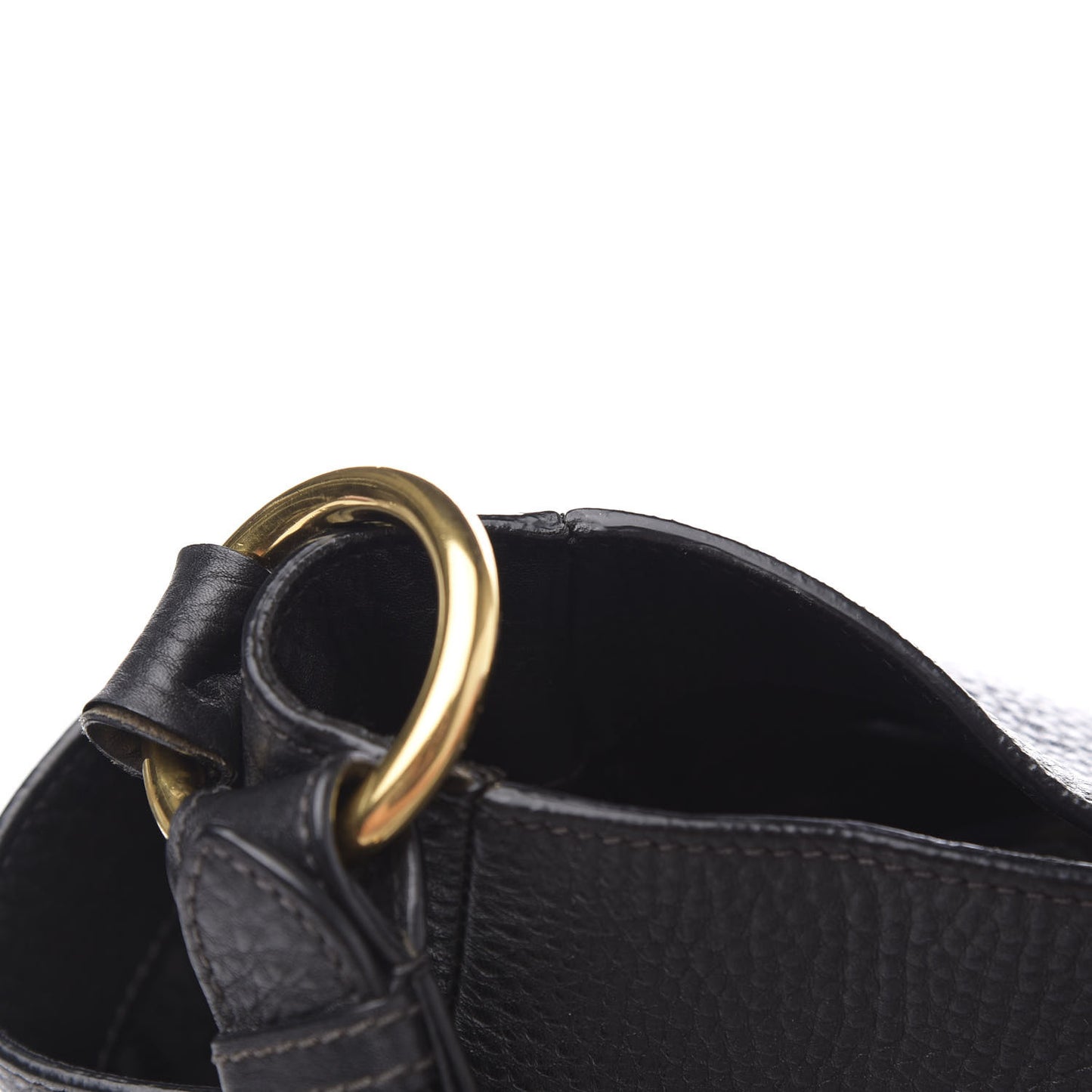Vitello Daino Side Pocket Hobo Black