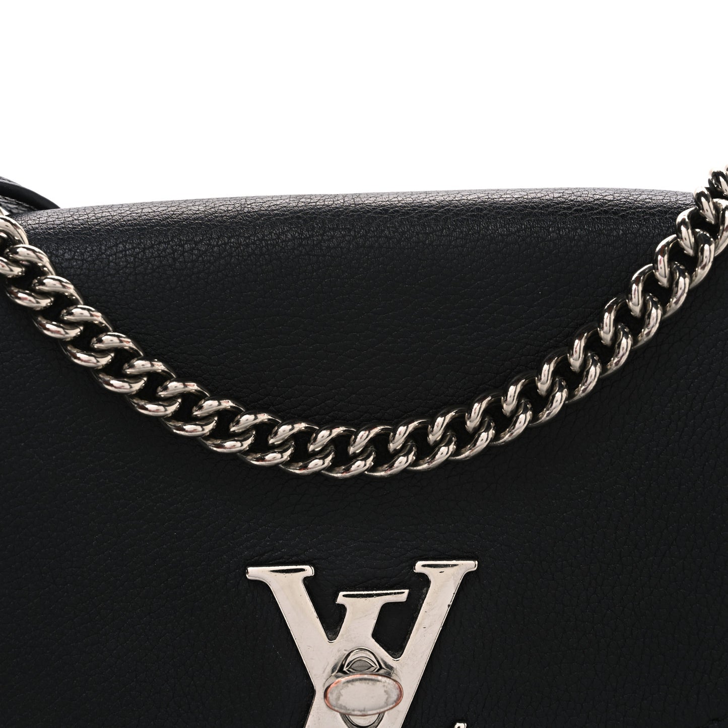 Soft Calfskin Mylockme Chain Bag BB Black