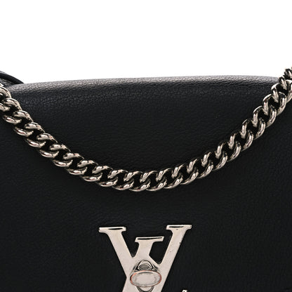 Louis Vuitton Soft Calfskin Mylockme Chain Bag BB Black 8 of 11