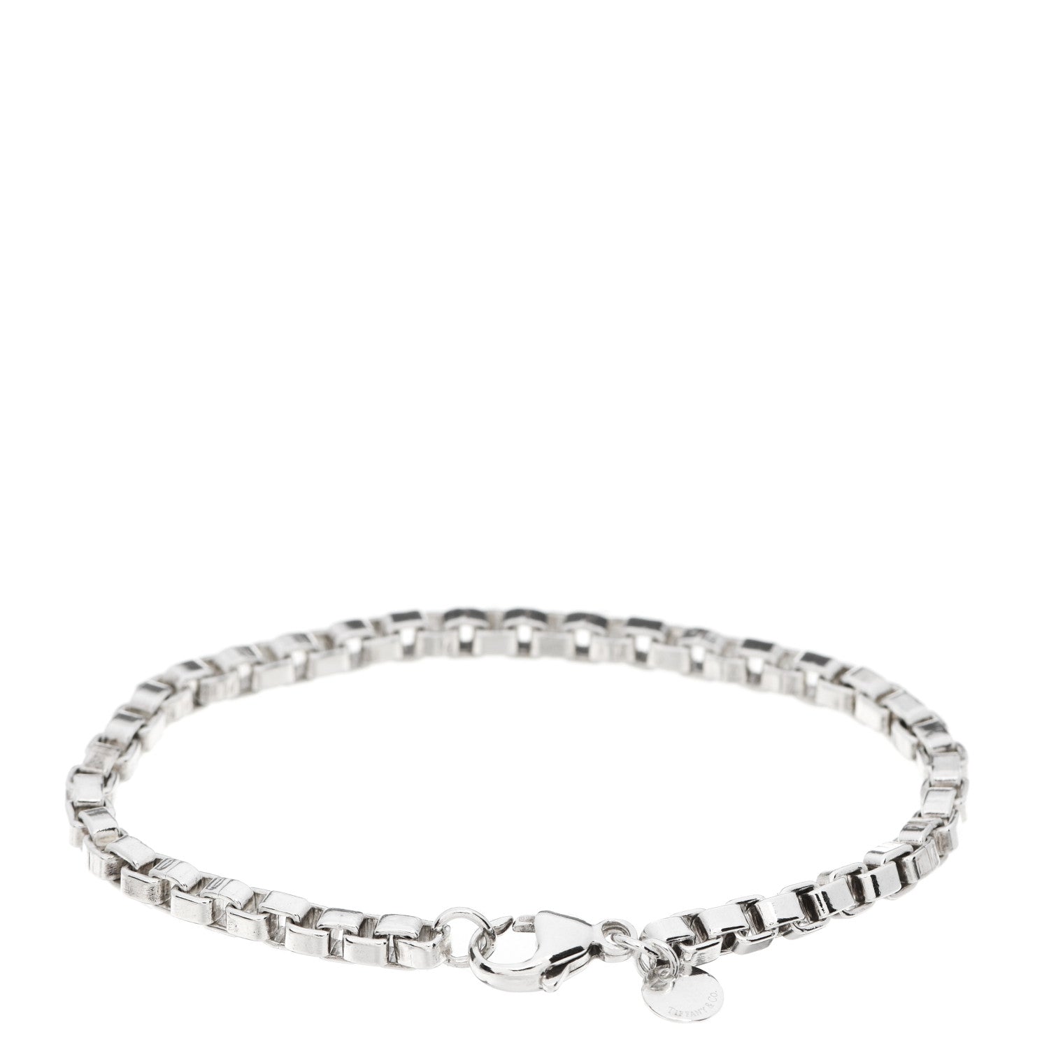 Tiffany Sterling Silver 4mm Venetian Link Bracelet 2 of 4