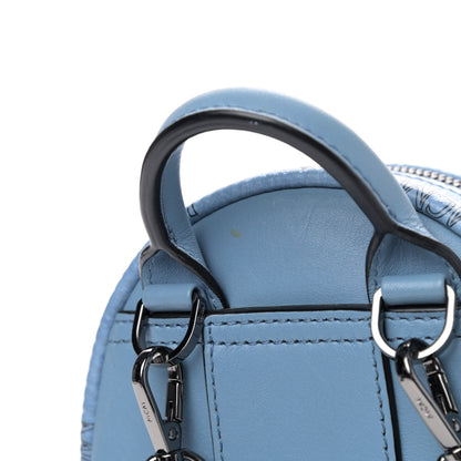 MCM Visetos Side Stud X-Mini Stark Bebe Boo Backpack Blue 5 of 5