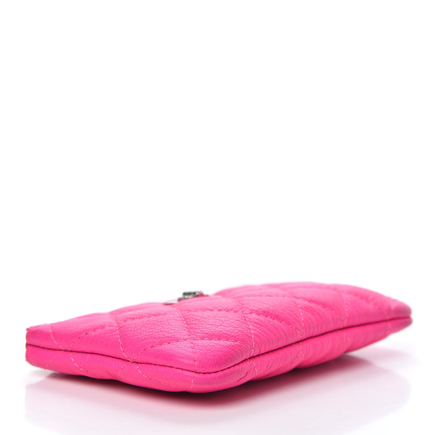 Goatskin Quilted Small Reissue Cosmetic Case Pink