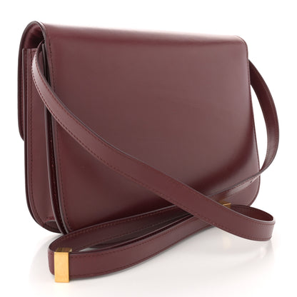 Celine Box Calfskin Medium Classic Box Flap Bag Burgundy 3 of 13