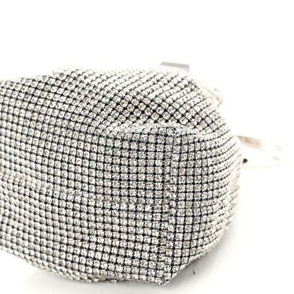 Jimmy Choo Satin Crystal Embellished Micro Bon Bon Bag Silver 9 of 9