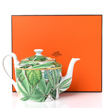 Hermes Porcelain Passiflora Teapot 7 of 7