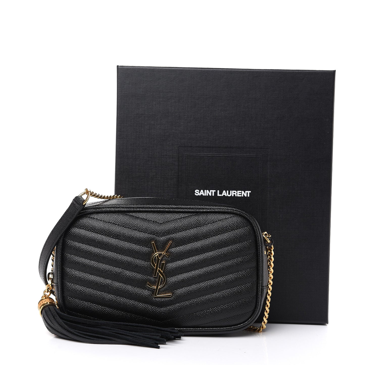 Grain De Poudre Matelasse Monogram Mini Lou Camera Bag Black