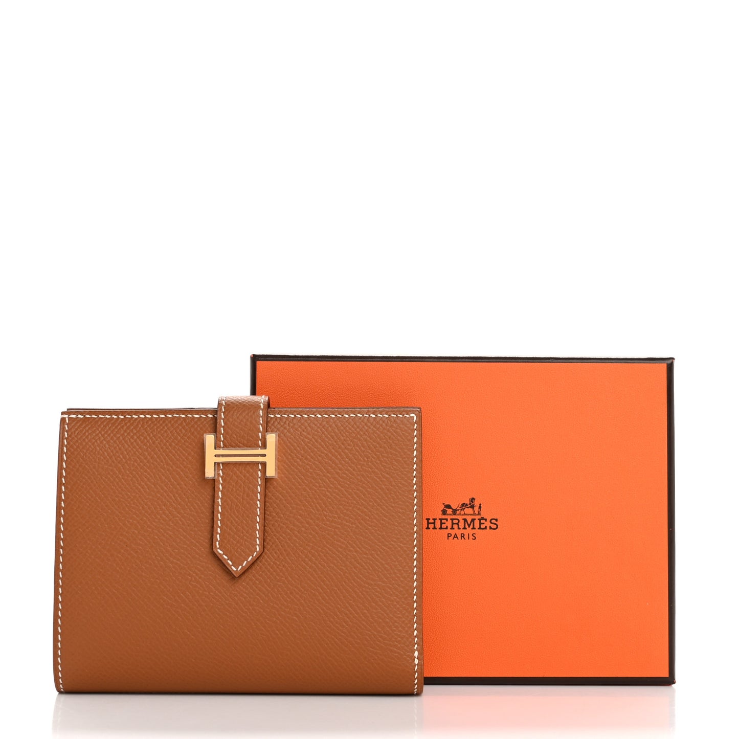 Epsom Bearn Compact Wallet Gold