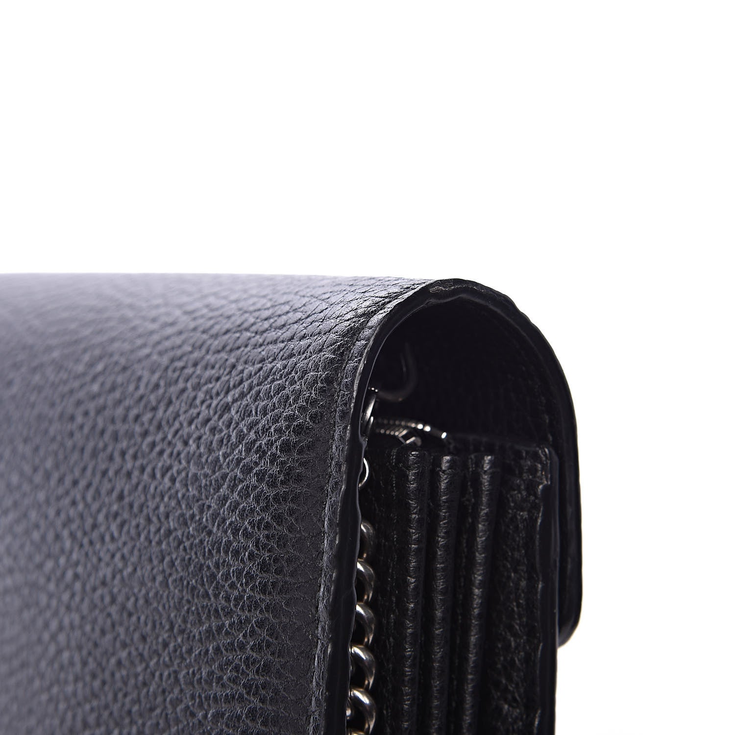 Gucci Calfskin Mini Dionysus Chain Wallet Black 8 of 11