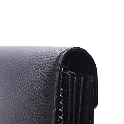 Gucci Calfskin Mini Dionysus Chain Wallet Black 8 of 11