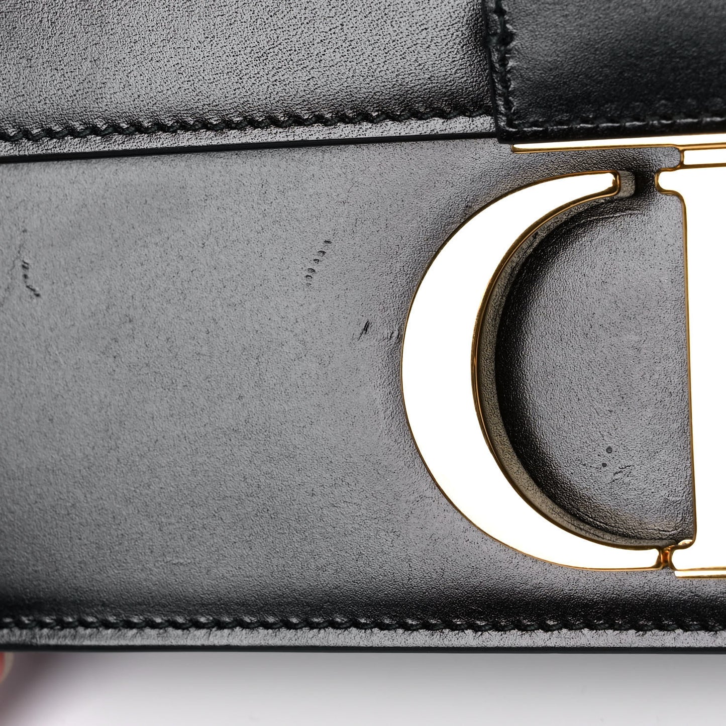 Smooth Calfskin 30 Montaigne Flap Bag Black