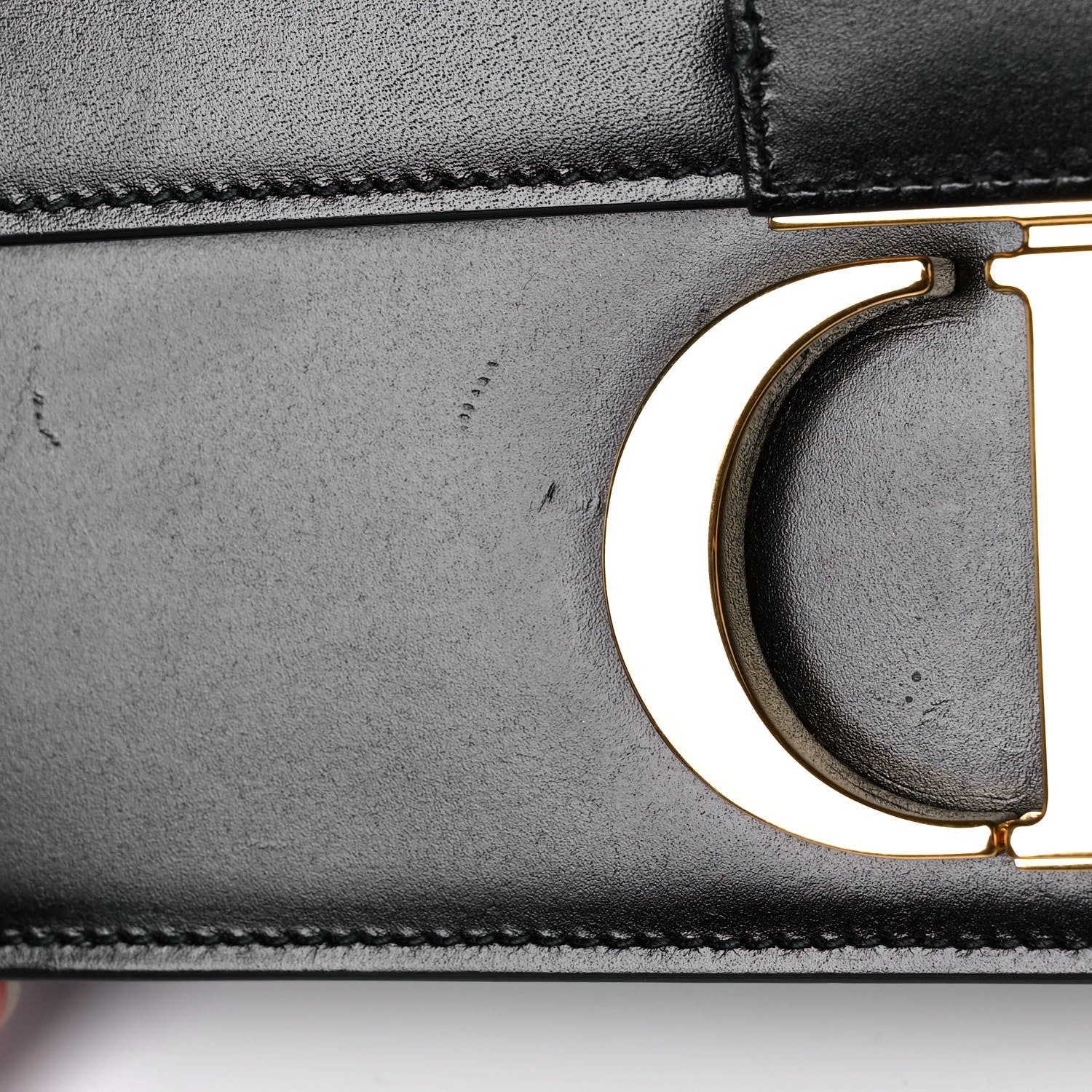 Christian Dior Smooth Calfskin 30 Montaigne Flap Bag Black 14 of 16