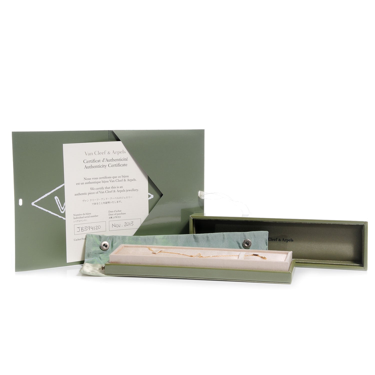 Van Cleef & Arpels 18K Yellow Gold Mother of Pearl Sweet Alhambra Butterfly Bracelet 9 of 9