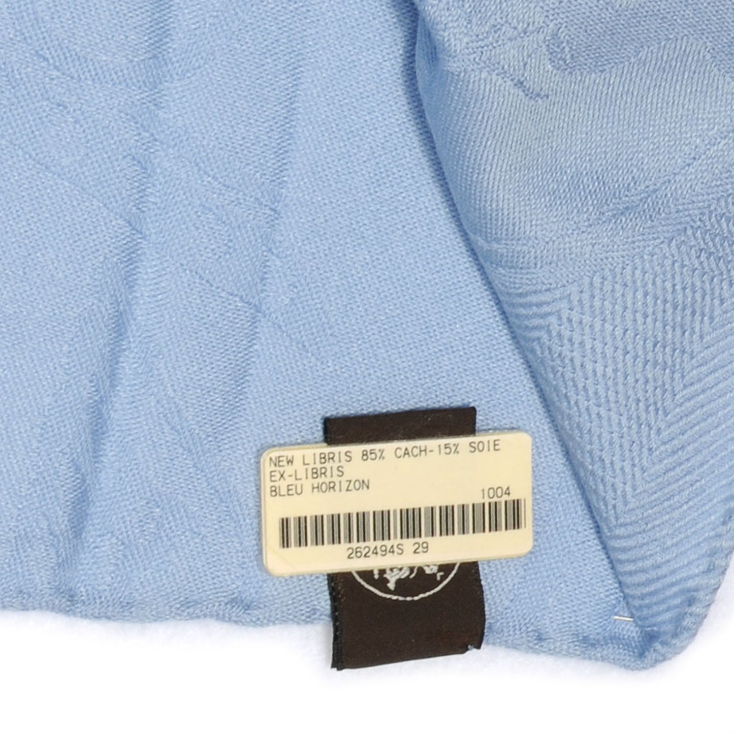 Cashmere Silk New Libris Stole Bleu Horizon