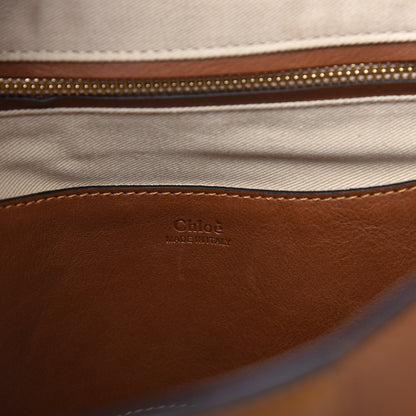 Chloe Grained Lambskin Medium Lexa Shoulder Bag Mustard Brown 8 of 10