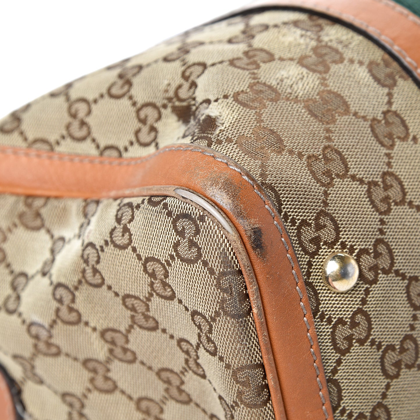 Monogram Vintage Web Medium Boston Tobacco