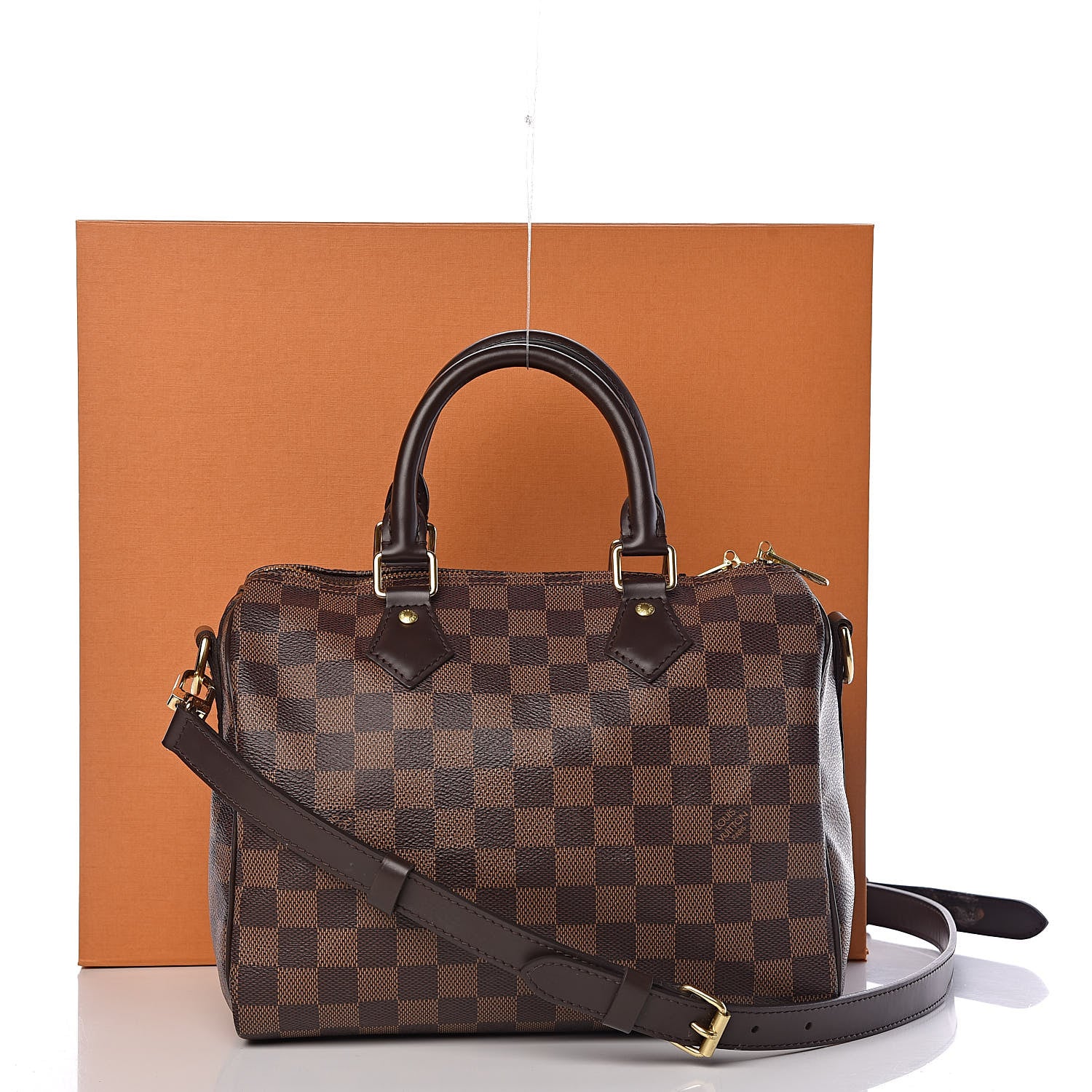 Louis Vuitton Damier Ebene Speedy Bandouliere 25 13 of 13