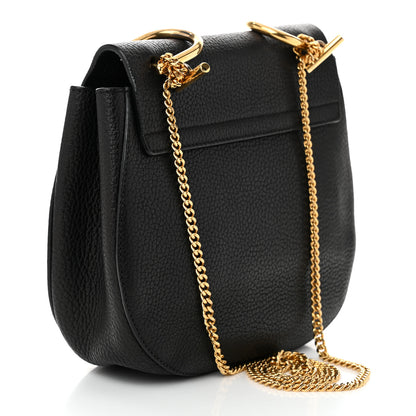 Chloe Grained Lambskin Drew Shoulder Bag Black 3 of 10