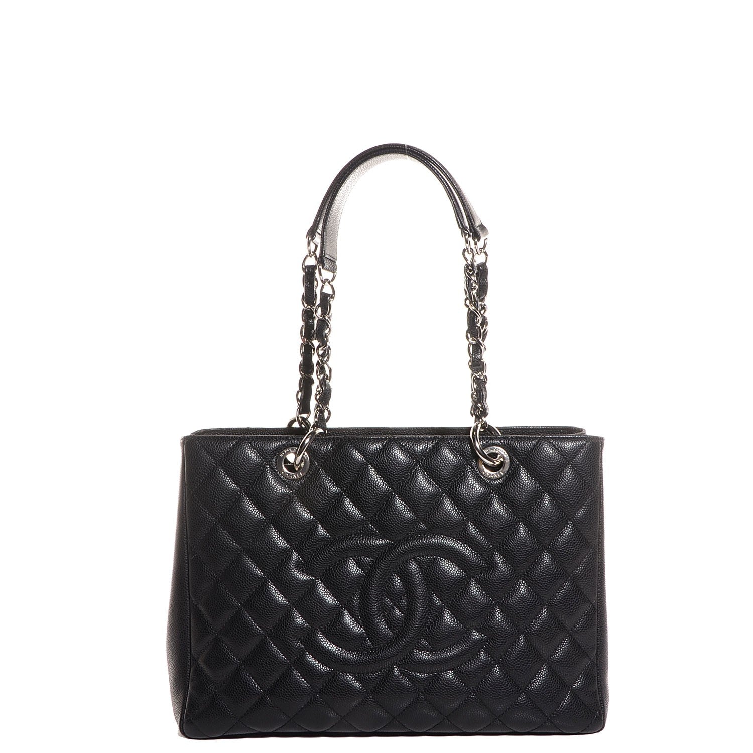 Chanel Caviar Quilted Grand Shopping Tote GST Black 1 of 7