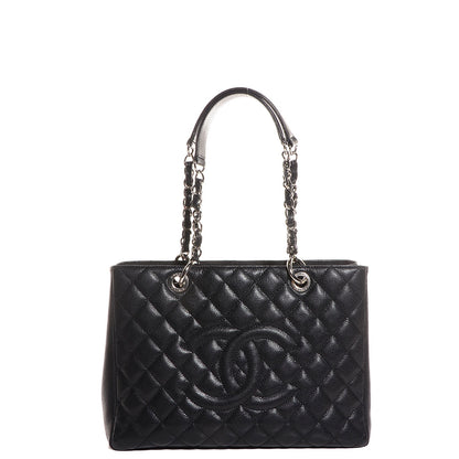 Chanel Caviar Quilted Grand Shopping Tote GST Black 1 of 7