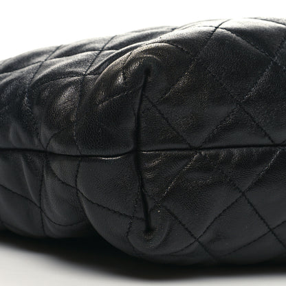 Saint Laurent Lambskin Quilted Maxi Icare Shopping Tote Black 11 of 13